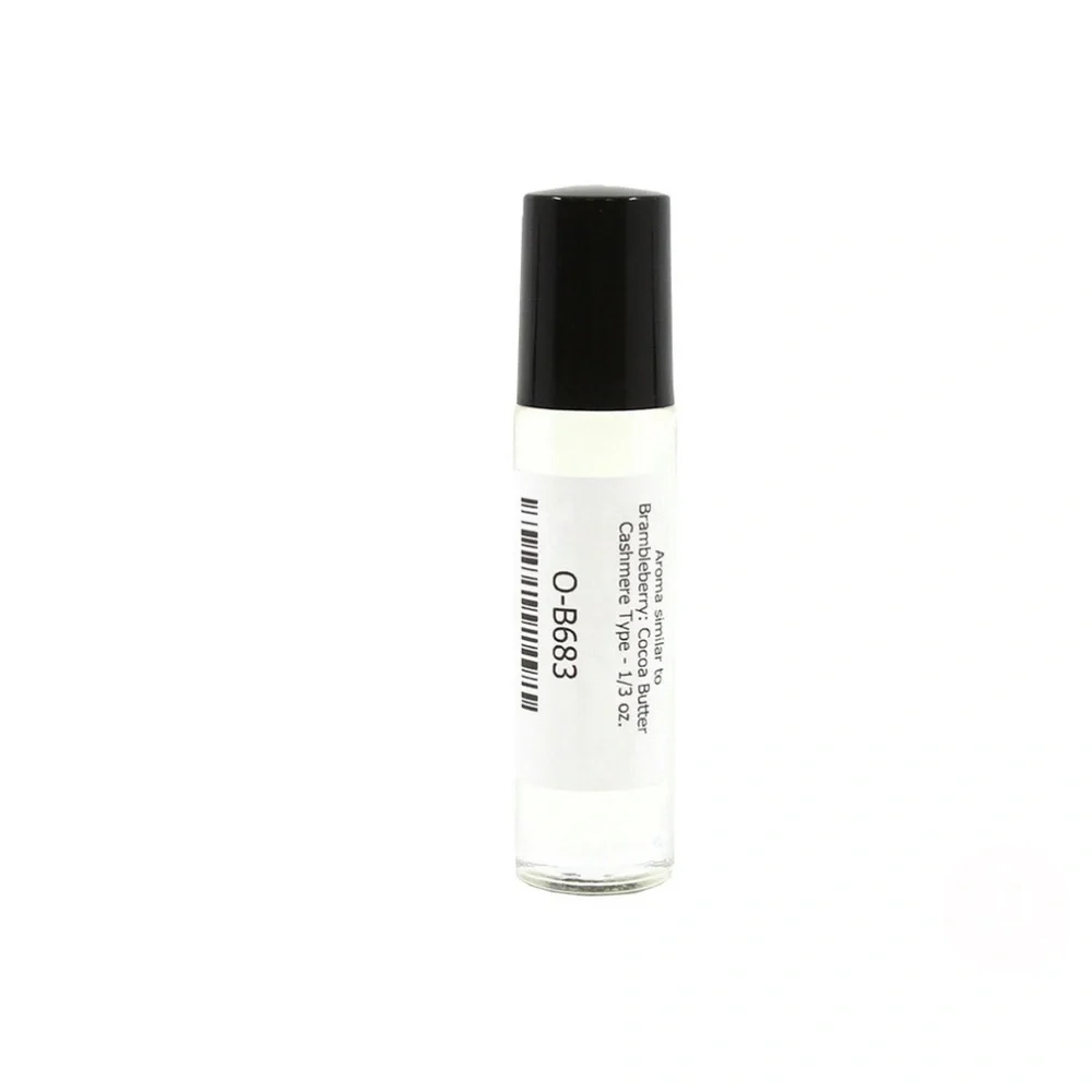 Brambleberry: Cocoa Butter Cashmere Type 1/3 Oz Glass Roll on bottle